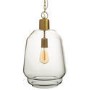 Large Clear Glass Pendant Light - 27cm x 42cm - Pittsburgh