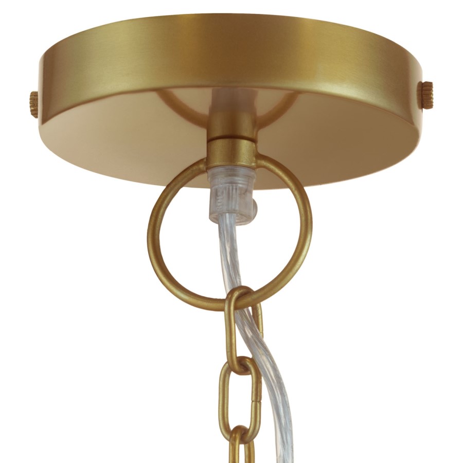 Large Clear Glass Pendant Light - 27cm x 42cm - Pittsburgh