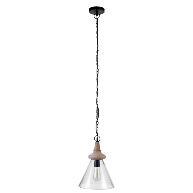 Scandi Style Glass Cone Pendant Light - Durham