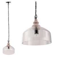 Scandi Style Glass Dome Pendant Light - Durham