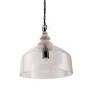 Scandi Style Glass Dome Pendant Light - Durham