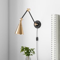 Brass Cone Wall Lamp - Rome Brass Cone Wall Lamp - Rome