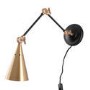 Brass Cone Wall Lamp - Rome