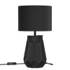 Black Geometric Table Lamp with Matte Finish - Columbus