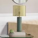 Brass and Green Marble Table Lamp - Lincoln