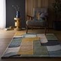 Geometric Blue Rug - 230 x 160 cm - Retro Deco - Origins