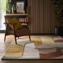 RETDEC_TANXXX_120X170 Geometric Brown Rug - 170 x 120 cm - Retro Deco - Origins