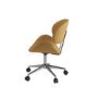 Tan Faux Leather Swivel Office Chair - Rafa
