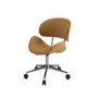 Tan Faux Leather Swivel Office Chair - Rafa