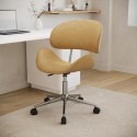 RFF001 Tan Faux Leather Swivel Office Chair - Rafa