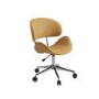 Tan Faux Leather Swivel Office Chair - Rafa
