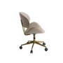 Beige Fabric Swivel Office Chair - Rafa