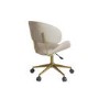 Beige Fabric Swivel Office Chair - Rafa