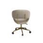 Beige Fabric Swivel Office Chair - Rafa
