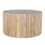 Mango Wood Round Coffee Table - Hudson Carved