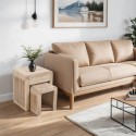 RG09 Mango Wood Nest Of 2 Tables With Drawer - Hudson Carved