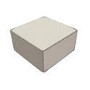 Large Square Light Grey Pouffe Stool in Woven Linen Fabric - Reign