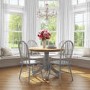 Windsor Dining Chairs in Grey Wood Set of 2 - Rhode Island