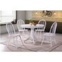 GRADE A2 - Rhode Island Pair of Wooden Windsor Dining Chairs - White