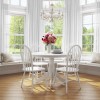 Rhode Island Pair of Wooden Windsor Dining Chairs - White
