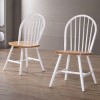GRADE A2 - Rhode Island Pair of Windsor Chairs in White