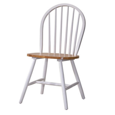 GRADE A1 - Rhode Island Pair of Windsor Chairs in Soft White