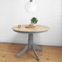 GRADE A2 - Rhode Island Round 4 Seater Dining Table in Grey