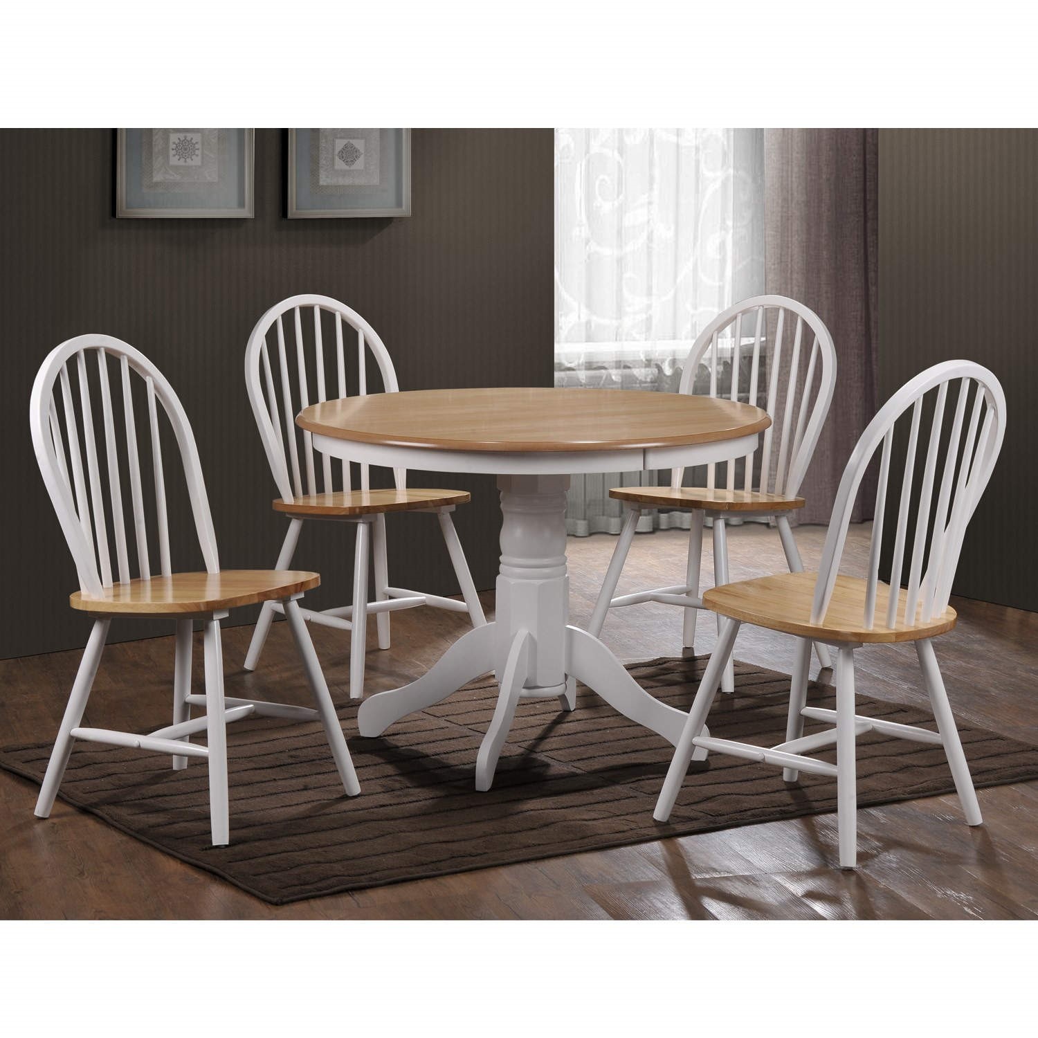 GRADE A1 - Rhode Island Round Dining Table in Soft White - Furniture123
