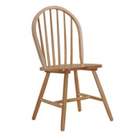 Rhode Island Pair of Windsor Chairs in Natural
