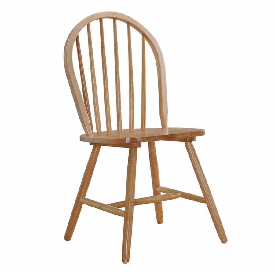 Rhode Island Pair of Windsor Chairs in Natural