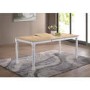 GRADE A2 - Rhode Island Rectangular Dining Table Extendable White/Natural