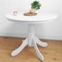 Small Round Dining Table in White - Seats 4 - Rhode Island