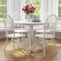 GRADE A2 - Rhode Island White Round Pedestal Dining Table - 4 Seater