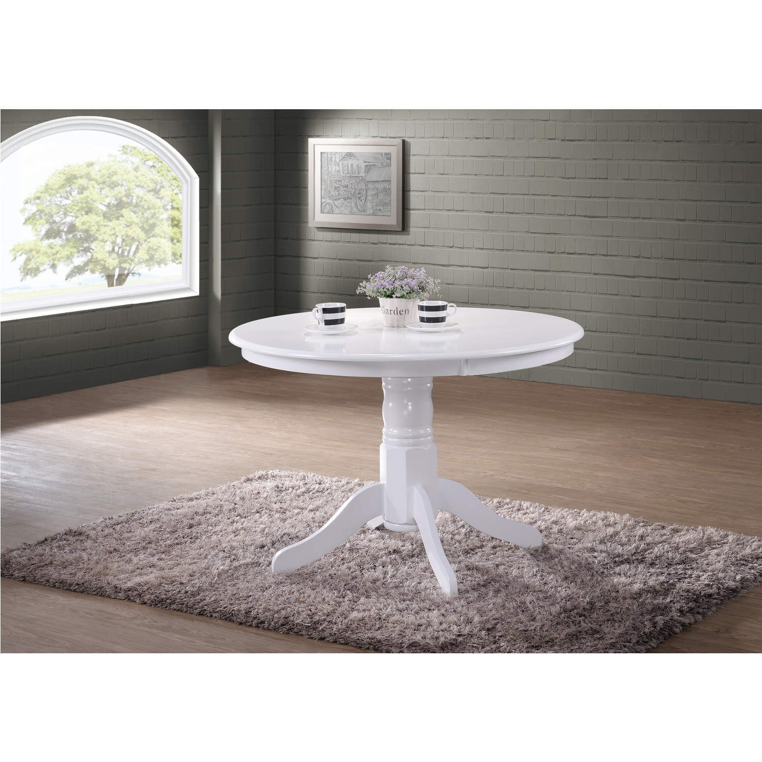 GRADE A1 - Rhode Island White Round Pedestal Dining Table - 4 Seater ...