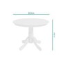 Small Round Dining Table in White - Seats 4 - Rhode Island