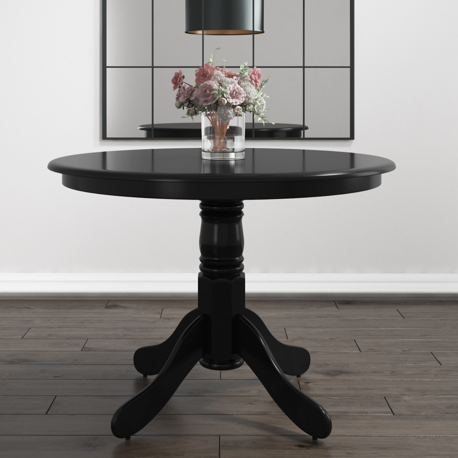 Small Round Dining Table In Black Seats 4 Rhode Island Furniture123 Small Round Dining Table In Black Seats 4 Rhode Island Furniture123