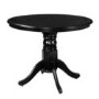 Small Round Dining Table in Black - Seats 4 - Rhode Island