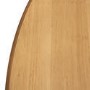 GRADE A1 - Rhode Island Solid Wood Extendable Round 6 Seater Dining Table in White/Natural