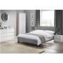 Rialto Light Grey Linen Bed 150Cm