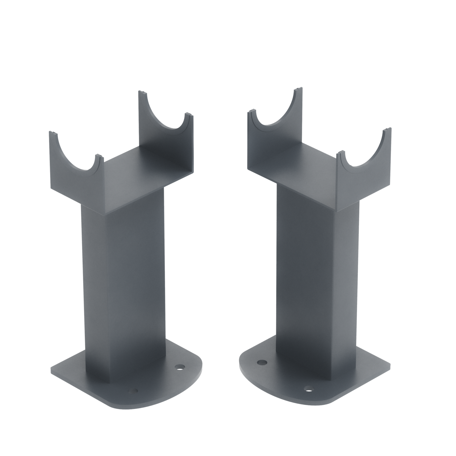 Metal Radiator Feet Riace Anthracite Designer Radiator Feet -Suitable for Single and Double ...