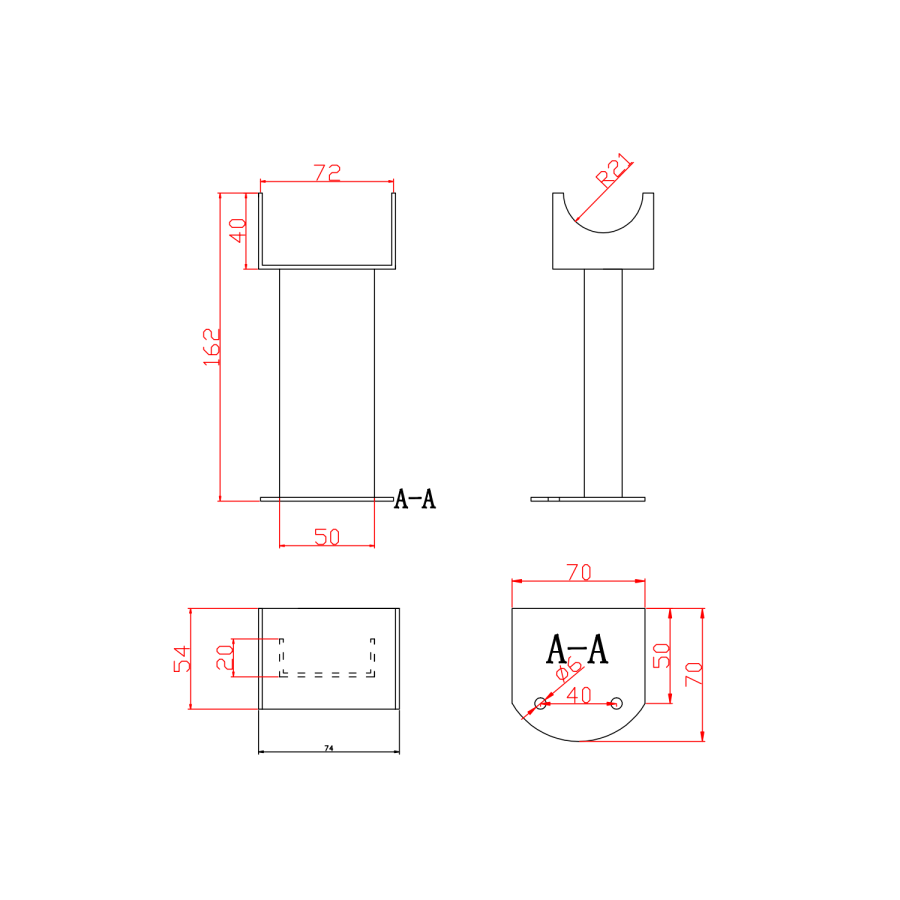 Riace White Designer Radiator Feet -Suitable for Single and Double Panel Radiator