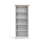 Light Grey Bookcase with Oak Top - Julian Bowen Richmond