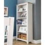 Light Grey Bookcase with Oak Top - Julian Bowen Richmond