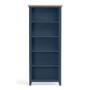 Dark Blue Bookcase with Oak Top - Julian Bowen Richmond