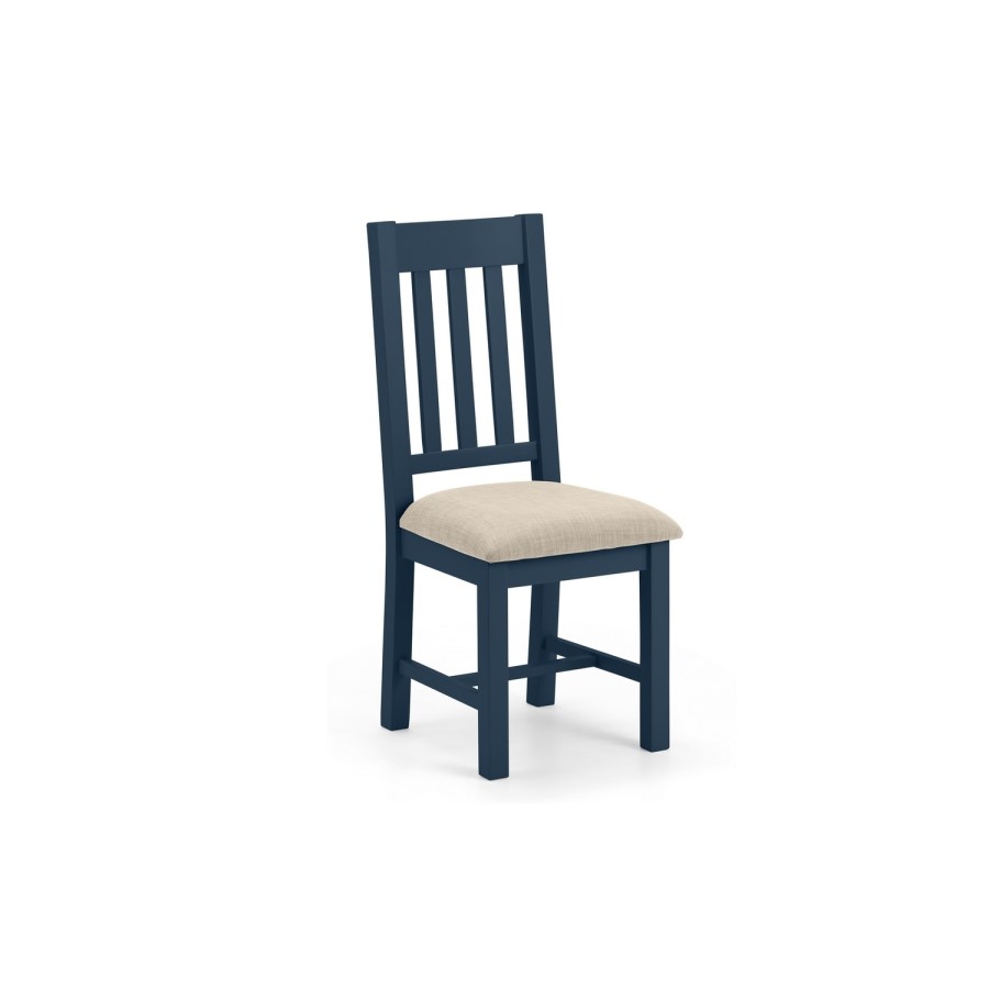 Dark Blue Extendable Dining Set with 6 Chairs - Julian Bowen Richmond