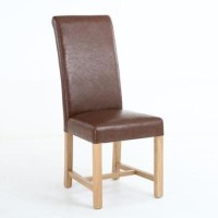 Pair of Richmond Vintage Leather Match Antique Brown Chairs