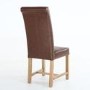 Pair of Richmond Vintage Leather Match Antique Brown Chairs
