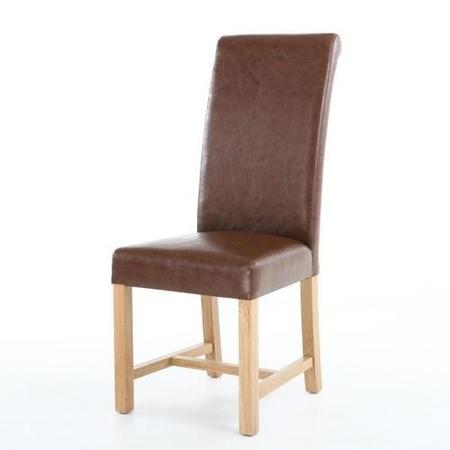 Pair of Richmond Vintage Leather Match Antique Brown Chairs