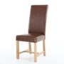 Pair of Richmond Vintage Leather Match Antique Brown Chairs