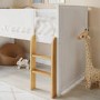 White Mid Sleeper Cabin Bed - Riley